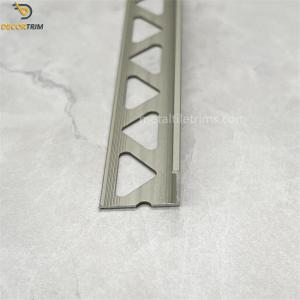 China Aluminium Trim Edg Metal Tile Trims Height 8mm / 10mm / 12mm factory