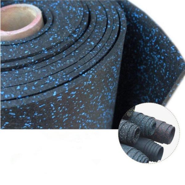 China EPDM Rubber Gym Roll Shock Absorbing Noise Reduction 12mm factory