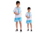Lapel Collar School Student Uniform Blue Stitching White Highlighting Innocence