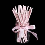 FDA Certificate Biodegradable Paper Straws Food-grade Recyclable Printed Eco