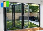 Thermal Break Double Glass Aluminium Folding Patio Glass Door For Meeting Room