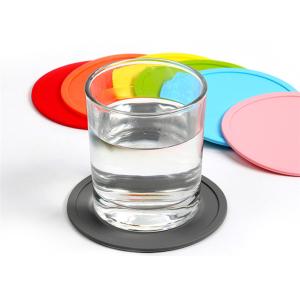 China Cheap Custom Logo Round Silicone Tea Cup Placemats Silicone Coaster on sale