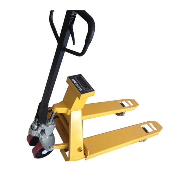 China Multifunctional Pallet Weighing Scales , Pallet Weighing Machine Yellow Color factory