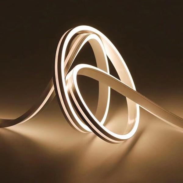 Silicon Waterproof Flexible LED Neon Strip Light IP67 Warm Cold White DC 12 /