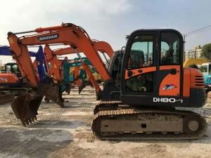 China Second Hand Small Doosan 8 Ton Excavator DH80-7 Excellent Working Condition factory