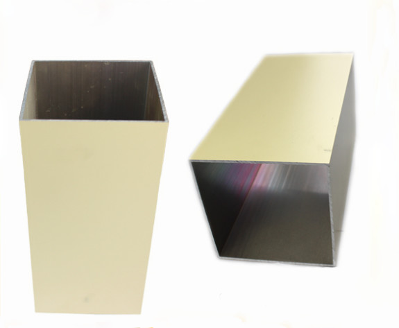 Custom Powder Coated Aluminium Extrusions Square Tube For Industrial Usage