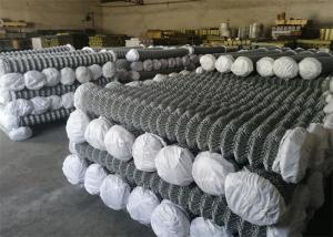 China 3mm Wire Diameter Galvanised Chain Link Fencing 50mm X 50mm Hole Size Rolls factory