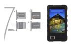 HFSecurity FP07 7 Inch Android Warehouse Barcode 3GScanner Fingerprint Time