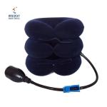 Adjustable neck cervical traction free size cervical collar soft in blue/red