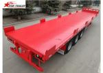 Heavy Equipment Transport Drop Deck Semi Trailer Manually Operated Or Hydraulic