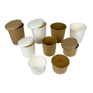 China Biodegradable Soup Cup Disposable Hot Soup Bowl 8oz 12oz 16oz 20oz factory
