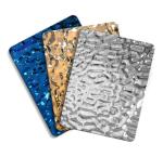 201 304 430 Mirror Polished Stainless Steel Sheet Water Wave 4x8 For Interior