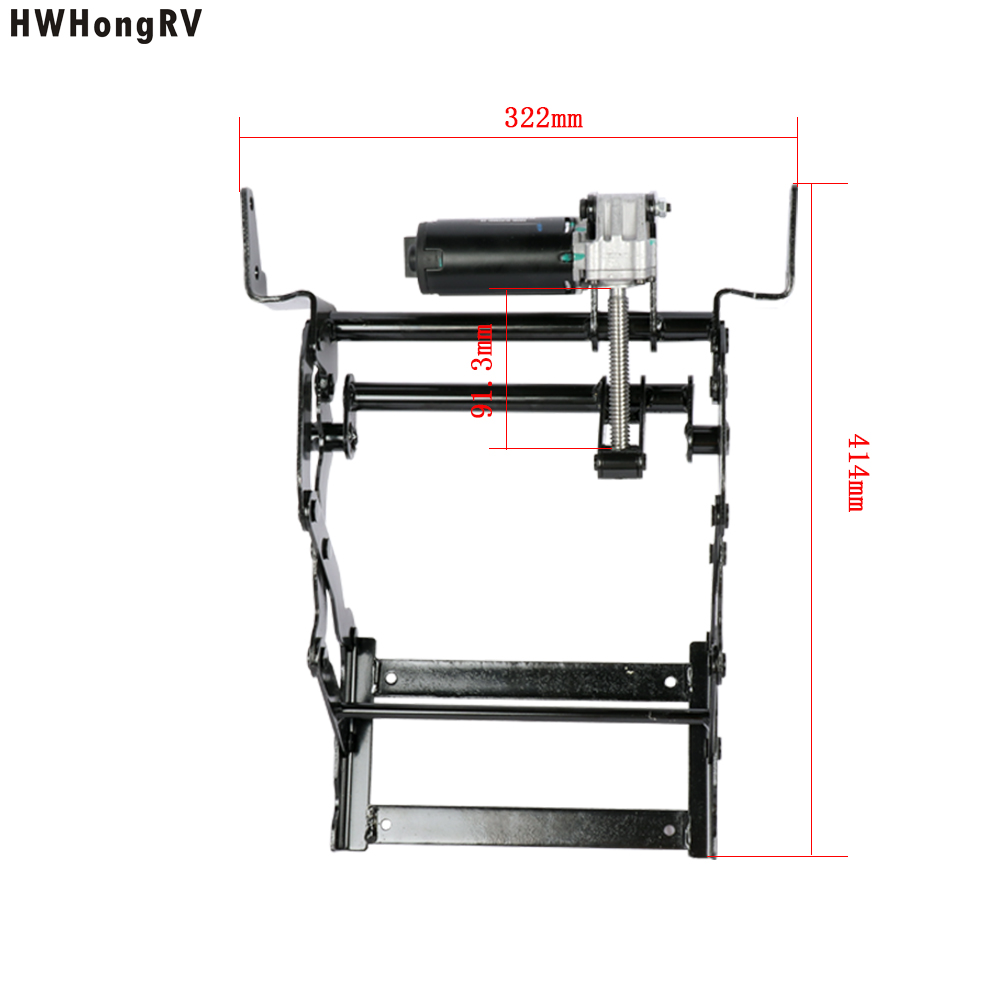 Car seat electric leg rest seat modification leg support commercial vehicle seat electric push rod type leg rest