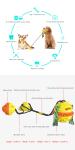 OEM Tug Of War Suction Dog Toy / Squeaky Dog Treat Ball Dispenser