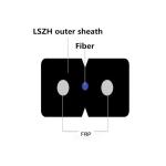 FTTH Drop Cable 1 Core G657A1 LSZH Indoor Drop Cable GJXFH-1B6
