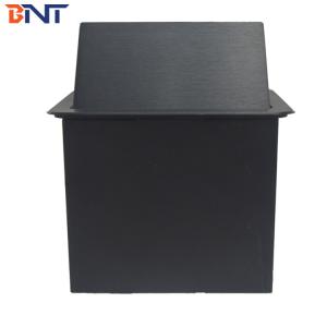 Aluminum universal multimedia hydraulic tabletop power socket box