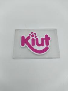China Sewing Clothes Business Logo Sticker Labels PVC Material Transluscent factory