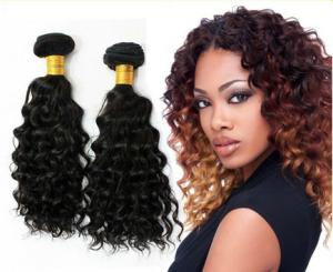 China 1B Color Deep Wave Virgin Peruvian Hair Extensions / virgin peruvian natural wave hair factory