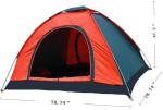 3 Season Fiberglass Frame 210D Oxford Instant Backpacking Tent