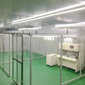 China Aluminum Mobile FFU Softwall Cleanroom PVC Anti Static Curtain factory