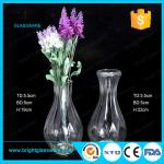 cheap clear glass vase for decoration
