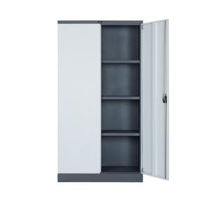 China Office Furniture Steel Locker Cupboard Two Swing Door Metal Filing Cabinet factory