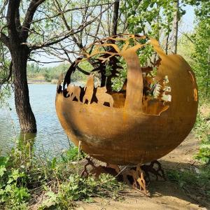 China Outdoor Wood Burning Corten Steel Fire Pits Big Bowl 3mm Thickness With Weathering Steel factory