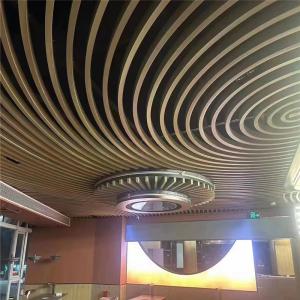 China Customized Aluminum Curved U Baffle Ceiling RAL Color Powder Coated factory