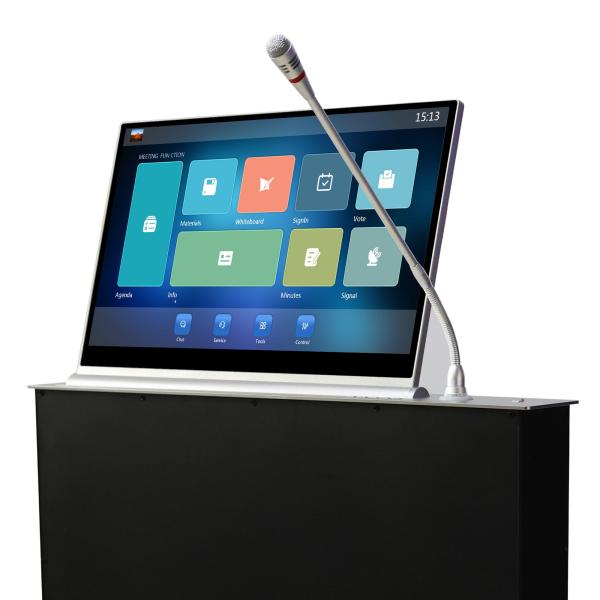 Retractable Motorized Monitor Lift Tv Lift Meeting Table Monitor Lift Mechanism