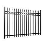 Garden Decoration Spearhead Metal Fence 358 Tubular Iron Fencing 1.8x2.4m