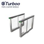 High End Speed Acrylic Swing Barrier Turnstile With LED Light