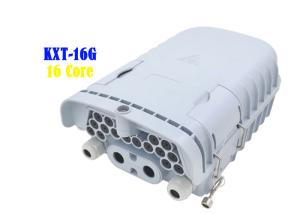 China 16 Core Fiber Optic Distribution Box Gray PC ABS PE Wall Hanging Pole Installation factory
