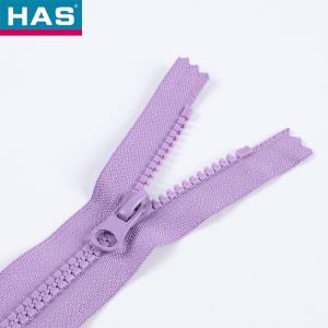 China #5 Vislon Zipper with Close-end and colored dental floss teeth for Luggage or Pocket factory