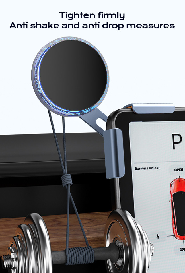 Crystal Ambient Light Design Magsafe Wireless Charger Original Design Fast Charging Stable Mount