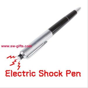 China Joker Play Shocking Electric Shock Novelty Metal Pen Prank Trick Joke Gag New Funny Toy factory