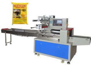 China Fast Speed Flow Packaging Machine Vietnam Green Bean Cake With Tray Packing factory