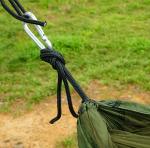 Military Green Portable Camping Hammock With Net 260x140cm Light Weight