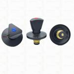 Triangle Handle Stop Valve Top Part Brass Cartridge Black Plated Valve Concealed