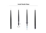 145 Mm Length Black Disposable Microblading Pen Face Deep Eyebrow Tattoo Pen