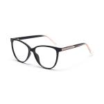 Spring Europe America Large Cat Eye TR90 Material Glasses Flat Mirror Female