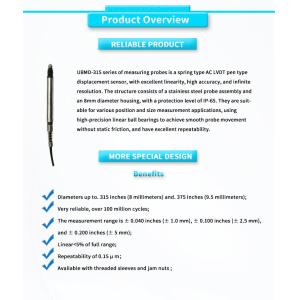 High Precision 24VDC 3Vrms Power Motion Position Transmitter for Linear