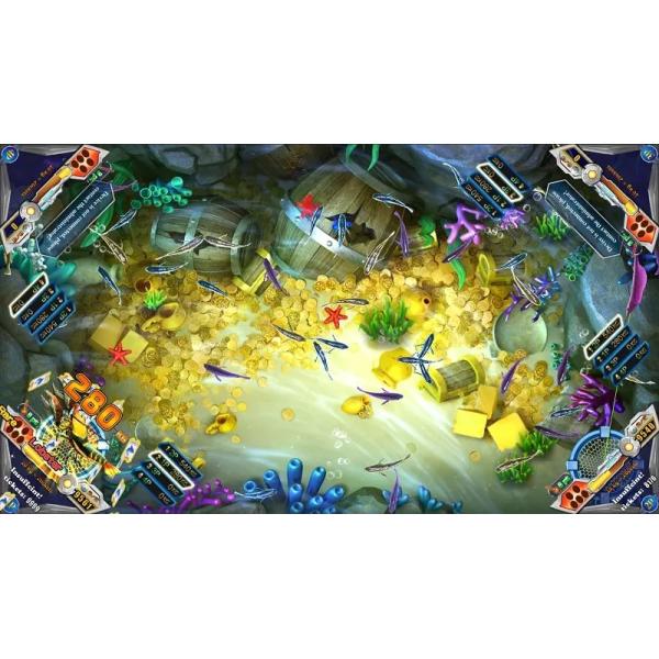 Kids Medium Coin Fishing Game Machine Fishing King 4 Players RoHs CE