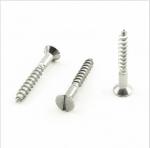 Stainless Steel Slotted Countersunk Head Wood Screws Slotted Flat Head Wood