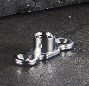 China 3/4 Brass Pipe Clamp Metal Conduit Clamp Chrome Plated Water Throwing Surface Treatment Securely factory