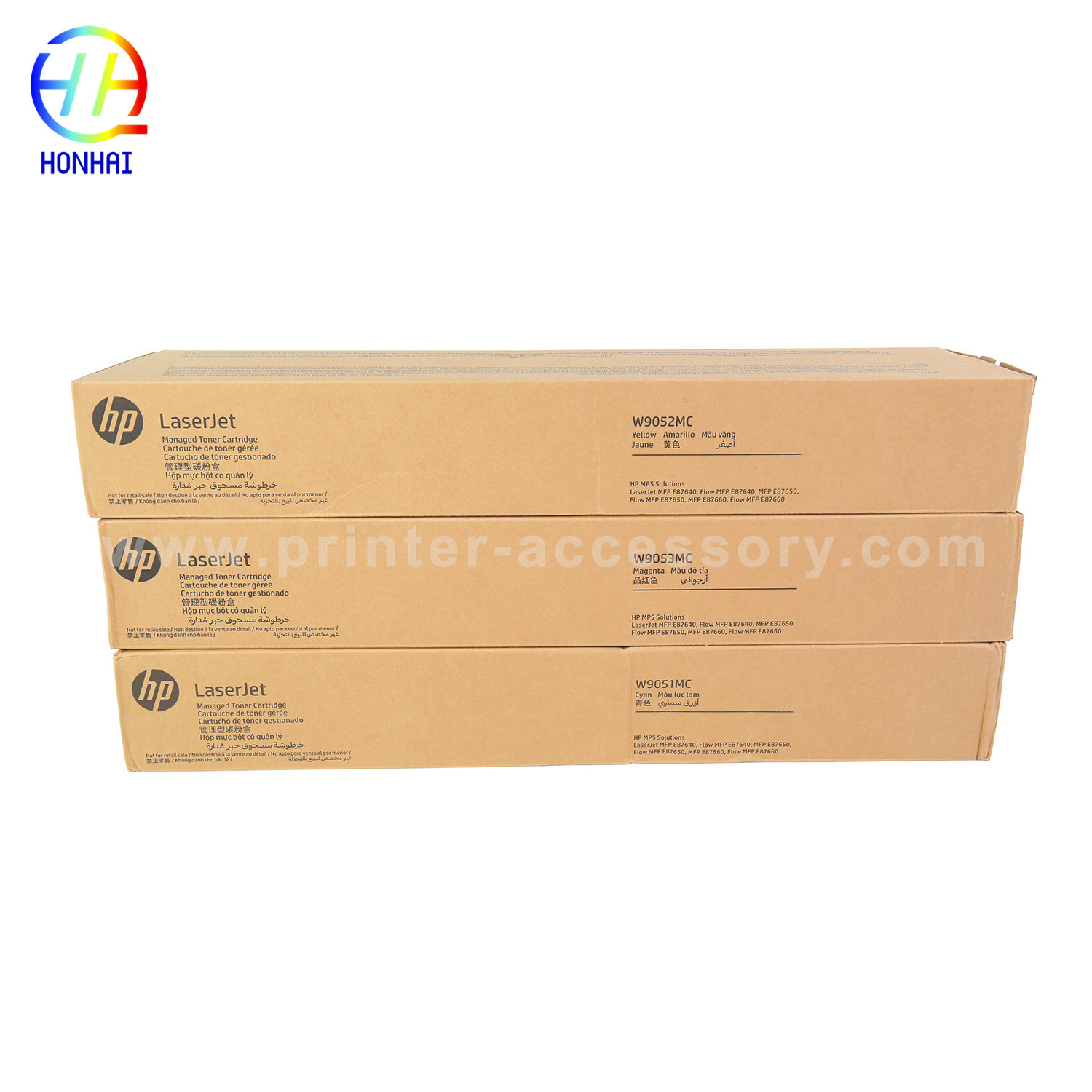 Toner Cartridge for HP Color Managed MFP E87640 E87650 E87660 W9051MC W9052MC W9053MC Printer Toner Cartridge