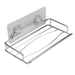 Kitchen Self Adhesive Stainless Steel Paper Towel Holder Phone Storage Shelf