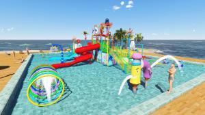 China Commercial Kid Water Park Design Fiberglass Pool Play Water Equipment factory