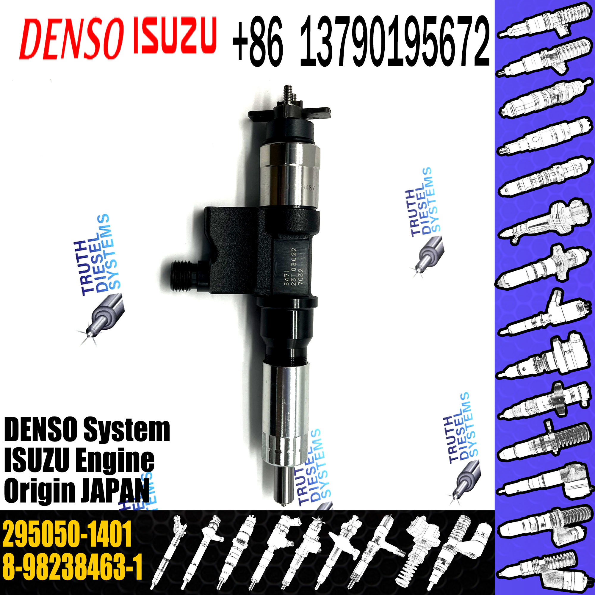 Injector Repair Kit 295050-1401 For Injector 8-98238463-1