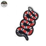 Fashionable Personalized Snake Embroidery Patch , Large Snake Patch For Jacket /