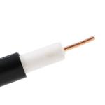 V75-7 Cable Line-Of-Sight Bare Copper Male RG6 RG11 RF CATV Black Aerial
